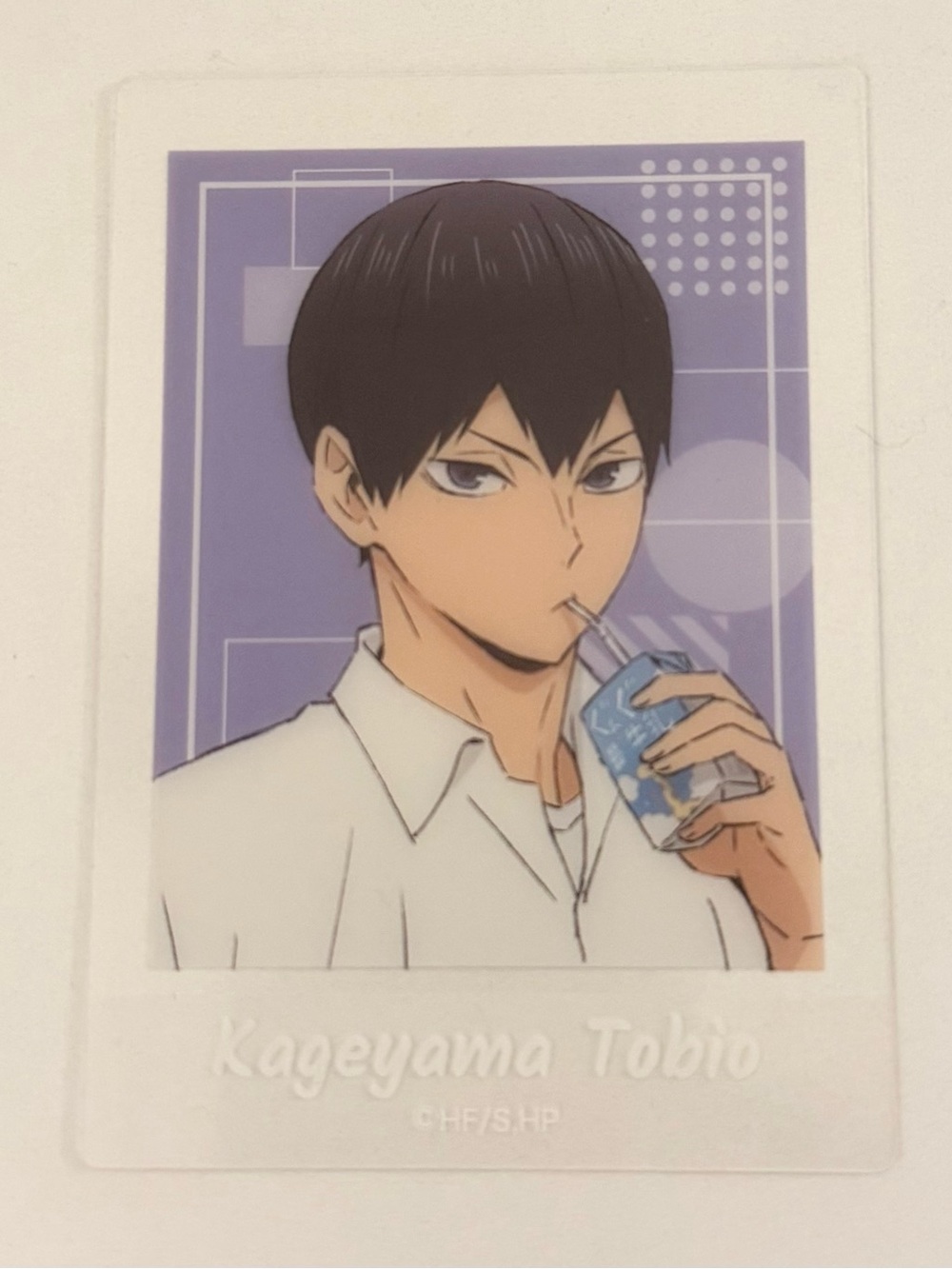 Anime official collectible haikyuu haikyu card kageyama